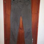 CANDA kicsit rugalmas pamutvászon anyagú, szűkülő szárú, mintás női nadrág/capri nadrág, 36-os méret fotó