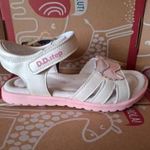 D.D. Step lány bőrszandál 29 - White AKCIÓ!!! fotó