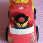 Retro tűzoltó autó 1998-as elemes, működik + Disney baby kisautó fotó