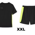 Puma Finesse DryCell póló és rövidnadrág szett XXL fekete/neonzöld fotó