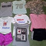 Adidas, Nike, Tally weijl, criminal damage pólók és sportnacik, alig felvéve fotó