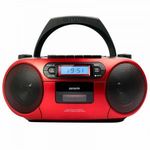 Aiwa BBTC-550RD Hordozható médialejátszó, piros színben fotó
