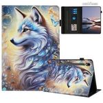 Samsung Galaxy Tab S10 FE, S9 FE, S9, Tablet tok, Mappa, Oldalra nyíló, Asztali tartó, Gumis záró... fotó
