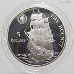 Niue ezüst 5 dollars 1992 PP - Bounty - UNC, hibátlan - Ag.500, 10 g fotó