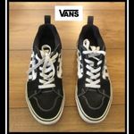 VANS fekete-fehér BŐR+TEXTIL EDZŐ CIPŐ SNEAKER 42 fotó