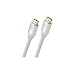 Oehlbach HDMI Csatlakozókábel HDMI-A dugó, HDMI-A dugó 3.00 m Fehér D1C92494 Ultra HD (8K), arany... fotó