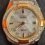 Citizen Regent Eco-Drive gyémánt női karóra Új fotó