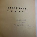 A befalazott lélek. Barsy Irma versei [1943] RITKA DEDIKÁLT fotó