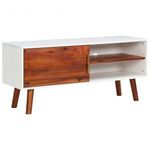 tömör akácfa és MDF TV-szekrény 110 x 35 x 50 cm fotó