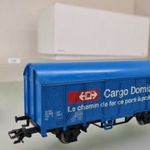 T38 H0 1: 87 Marklin 29215 szettből SBB Cargo (DC) vasútmodell tehervagon (ritka rövid változat) fotó
