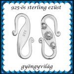 925-ös sterling ezüst ékszerkellék: lánckapocs ELK S 02-13 fotó