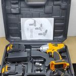 Csavarbehajtó nagy nyomatékú ütve csavarozó gép 2db 25V Li-ion akkuval fotó
