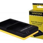 Canon LP-E8, LPE8 Dual Quick-akkumulátor / akku töltő micro USB kábellel - Patona fotó
