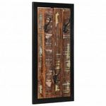 kabátállvány többszínű 40x2x80 cm tömörfa, újrahasznosított fa fotó