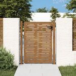 fűmintás corten acél kerti kapu 105 x 155 cm fotó