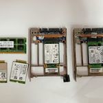 2db Samsung 256GB mSata átalakítóval, 2db LTE kártya, 2GB DDR3 memória. fotó