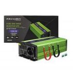 Qoltec Monolith tiszta szinuszhullámos Inverter | Akkumulátortöltő | UPS | 600W | 1200W | 12V - 230V fotó