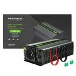 Qoltec Monolith tiszta szinuszhullámos inverter | 12V ? 230V | 600W | 1200W fotó