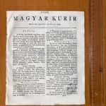 1818 Április 28-dikán Bétsből - Magyar Kurir - A magyar sajtótörténet kiemelkedő jelentőségű lapja fotó