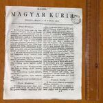 1818 Május 1-ső napján Bétsből - Magyar Kurir - A magyar sajtótörténet kiemelkedő jelentőségű lapja fotó