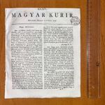 1818 Május 5-dikén Bétsből - Magyar Kurir - A magyar sajtótörténet kiemelkedő jelentőségű lapja fotó