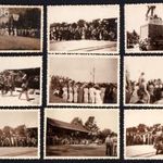 9 db régi fotó Hőseinknek 1914-1918 emlékmű koszoruzás Mindszent 1936 fotó