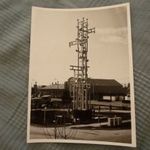 Régi fotó Nicolas Schöffer kibernetikus szobor Chronos 8 fénytorony Kalocsa buszpályaudvar 1982 fotó