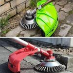 Térkő tisztító, gyomeltávolító kefe fűkaszához , 15 cm fotó