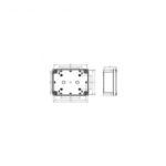 Schneider Electric NSYTBS11116 Fali műszerdobozok 116 x 116 x 62 ABS Élénk szürke (RAL 7035) 5 db fotó
