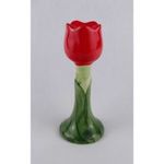 1W060 Tulipánt formáló kerámia gyertyatartó 17 cm fotó