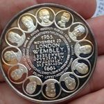 Aranycsapat, Puskas Ferenc, Wembley 6: 3, Anglia-Magyarorszag, ezust erme_Ritkasag!!! fotó