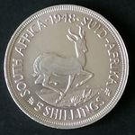 Ezüst érme. (Dél-Afrika 1948. 5 Shilling "VI. György") fotó