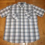Klassz kockás 100% pamutvászon ing L -XL-es NMÁ fotó