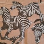 ÚJ sötét púder-fekete-fehér-sötétszürke ZEBRA mintás / zebrás puha viszkóz körsál / csősál / sál fotó