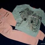 NEXT zebrás pulcsi + ajándék skinny naci 11-12év 152 fotó