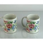 0L638 Régi rózsás porcelán bögrepár fotó