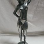 Alumínium öntvény női akt szobor, figura - 28, 5 cm fotó