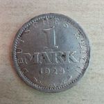 Németország 1 márka, 1924 Verdejel "A" – Berlin, Ezüst 0.500 fotó