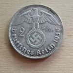 1938 német birodalmi 2 márka reichsmark fotó