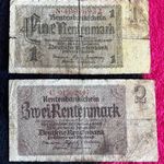 1 és 2 Márka 1937 Németország G (A073) fotó