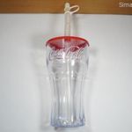 Műanyag Coca Cola szívószálas pohár, kulacs - 0, 5 l fotó