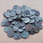 115 darabos ókori érme LOT nagyon gyenge állapotú darabok, javarészt bármiféle éremkép nélkül fotó