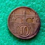 KORONA 10 HALER 1933 CSEHSZLOVÁK FÉMPÉNZ fotó
