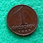SCHILLING 1 GROSCHEN 1926 OSZTRÁK FÉMPÉNZ fotó