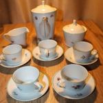 1950-es évek, HOLLÓHÁZA PORCELÁN KÁVÉSKÉSZLET fotó