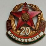 Díszszemle 1945-1965 jelvény kitűző 20 év fotó