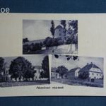 Képeslap, Pécsvárad, mozaik, vár, utca részletek, 1950- fotó