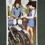 Kártyanaptár, Pécs, Ifjúsági ház, MZ motorkerékpár, női modell, 2002 fotó