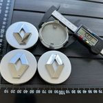 Új Renault 60mm 4db Alufelni Felni Kupak Közép Felniközép Kerékagy Felnikupak Embléma 7700418657 e fotó
