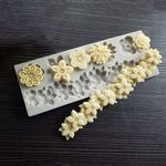 Virág alakú fondant szilikon forma fotó